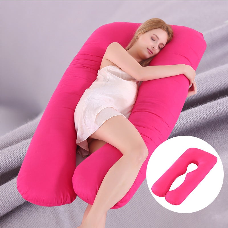 Entity Manufacturers Cotton Multifunctional U-Shaped Pillow Waist Support Belly Side Sleep Nursing Pillow For Pregnant Women Pillow - Image 3